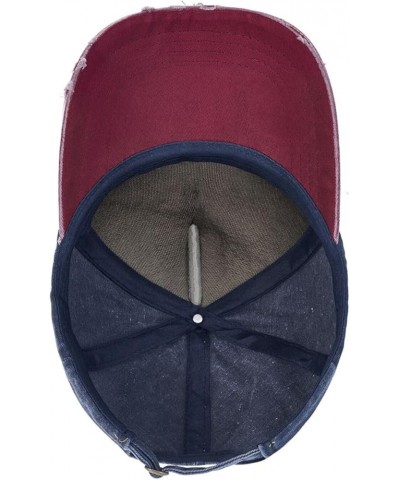 Drop A Gear and Disappear Outdoor Adult Washed Baseball Cap, Cowboy Hat, Travel Hat Navy and Red $16.31 Cowboy Hats