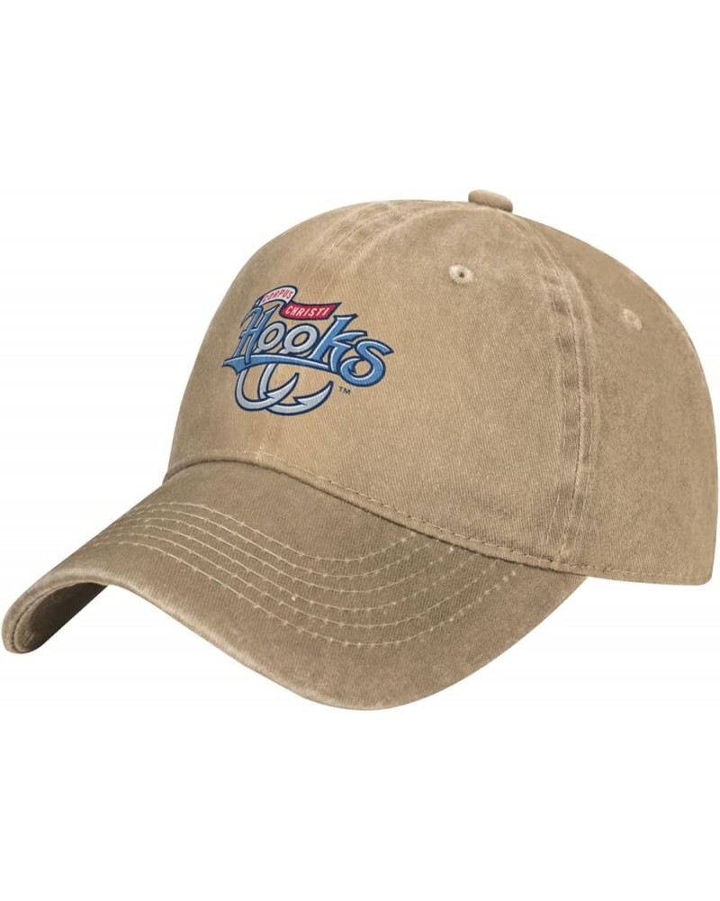 Corpus Christi Hooks Logo Cowboy Hats，Unisex Adjustable for Hat Baseball Cap Casquette Natural $8.69 Cowboy Hats