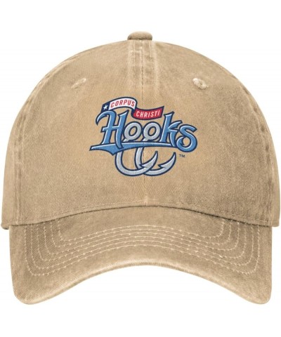 Corpus Christi Hooks Logo Cowboy Hats，Unisex Adjustable for Hat Baseball Cap Casquette Natural $8.69 Cowboy Hats