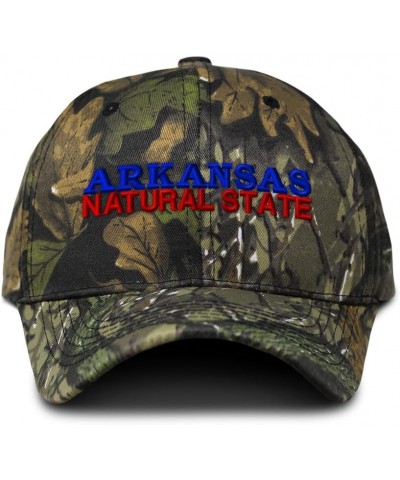 Camo Baseball Cap Arkansas Natural State Style B Cotton Hunting Dad Hats for Men & Women Forest Tree Green $16.19 Baseball Caps