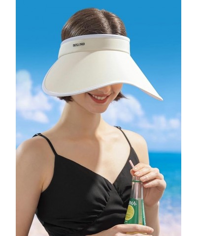 Sun Visors for Women Clip on UPF 50+ UV Protection Summer Beach Cap Covered Brim Head Sun Visor Sports Golf Tennis Pink $11.3...