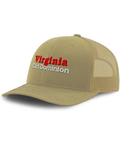 Trucker Hat Baseball Cap Virginia Old Dominion Cotton Dad Hats for Men & Women Khaki $11.34 Baseball Caps