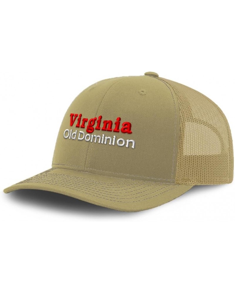 Trucker Hat Baseball Cap Virginia Old Dominion Cotton Dad Hats for Men & Women Khaki $11.34 Baseball Caps