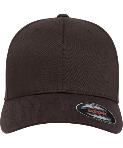 Men's Athletic Baseball Fitted Cap Brown $20.49 Baseball Caps