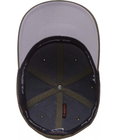 Men's Athletic Baseball Fitted Cap Brown $20.49 Baseball Caps