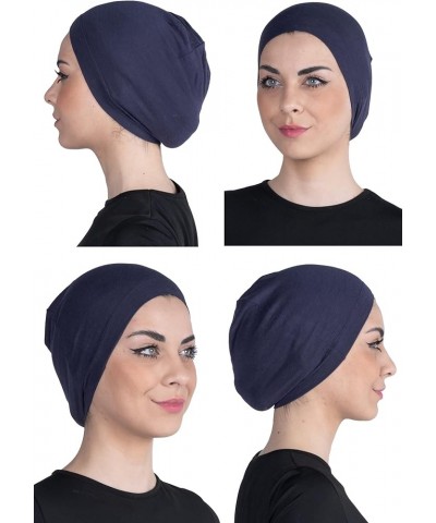 Chemo Headwear for Women - Bamboo Cotton Hats for Women - Head Scarf for Women's Hair - Sleep caps - Hijab Bonnet Denim $13.7...