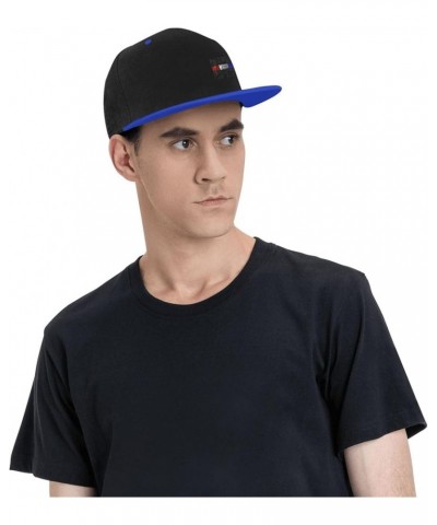 Silk Style Thin Line Red White Blue Flag Snapback Hats for Men Women Hat Baseball Cap Flat Bill Visor White Hat Blue $13.67 B...