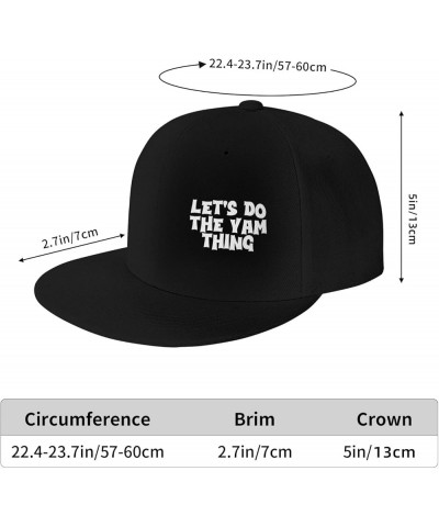 Women's and Men's Baseball Cap Let's do The yam Thing Low Profile Dad Hat Adjustable Casquette Cap,Black Black $10.46 Basebal...