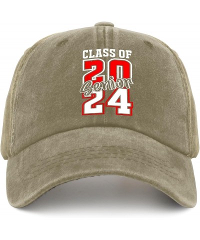 Class of 2024 Senior 24 Hat Gifts for Women Hats for Women Mens Pigment Black Cowboy Hat Sun Hat Trucker Pigment Khaki $9.42 ...