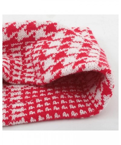 Neck Warmer Men Fleece Neck Gaiter Women Scarf Winter Double Layer Silk Head Scarf for Women Hair Wrap for Red $9.64 Scarves