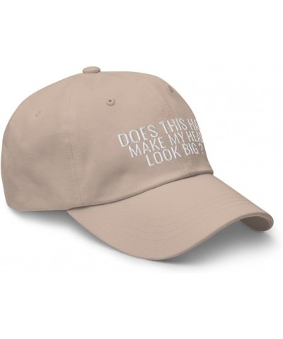 Does This Hat Make My Head Look Big Funny Humor Joke Dad Hat Embroidered Baseball Cap Stone $20.41 Baseball Caps