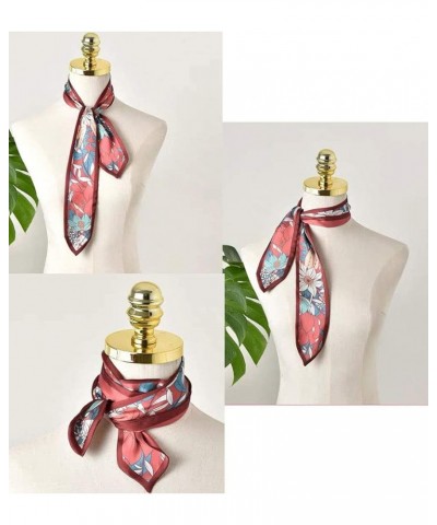 Versatile Silk Like Skinny Scarf Narrow Neckerchief Women's Fashion Bag Ribbon Scarf Headbands Trendy Hair Band Gorgeous Flow...