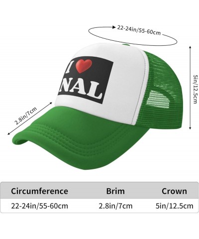 I-Love-Anal Mesh Hat Women Men Trucker Hat Baseball Cap Green $12.09 Baseball Caps