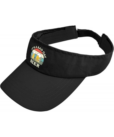 Visors for Women Its a Bad Day to Be A Beer Hat, Sun Visors for Women Sun Visors Uv Protection Sports Cap Allblack $13.82 Visors