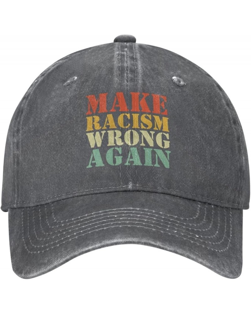 Make Racism Wrong Again Hat Black Lives America Matter Cap End Racism Hat Dad Cap Trucker Hat Baseball Cap Men Women Deep Hea...