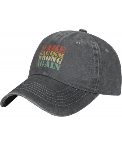 Make Racism Wrong Again Hat Black Lives America Matter Cap End Racism Hat Dad Cap Trucker Hat Baseball Cap Men Women Deep Hea...