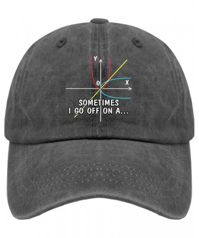 Math Lover Somethings I Go Off On A Parabola Hats America Hat Pigment Black Men's Hats Gifts for Mom Cool Hats Pigment Black ...