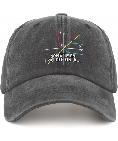 Math Lover Somethings I Go Off On A Parabola Hats America Hat Pigment Black Men's Hats Gifts for Mom Cool Hats Pigment Black ...