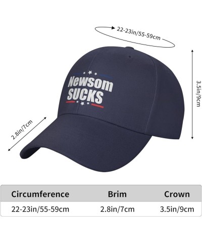 Gavin Newsom Sucks Baseball Cap Women Trucker Hat for Men Dad Hat Adjustable Snapback Hat Cowboy Hat Black Navy Blue $10.62 B...