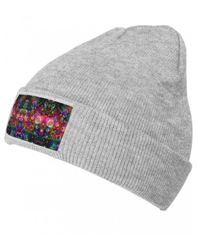 Colorful Rainbow Stars Fashionable Adult Knitted Cap,Casual Cap for Men and Women,for Outdoor Leisure Activities $11.56 Skull...