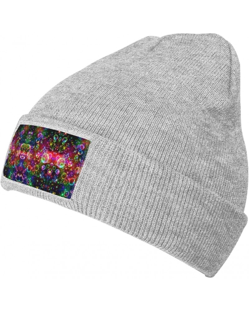 Colorful Rainbow Stars Fashionable Adult Knitted Cap,Casual Cap for Men and Women,for Outdoor Leisure Activities $11.56 Skull...