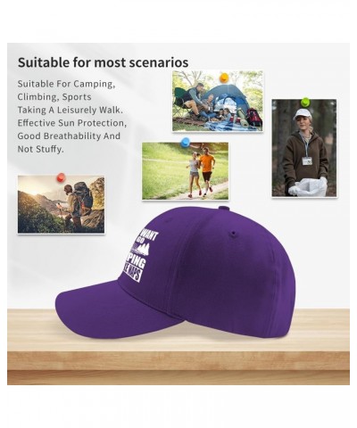 Trucker hat Tent i just Want to go Camping and take naps Sun hat for Men Army hat Gifts for Boyfriends Golf Caps Purple $10.4...