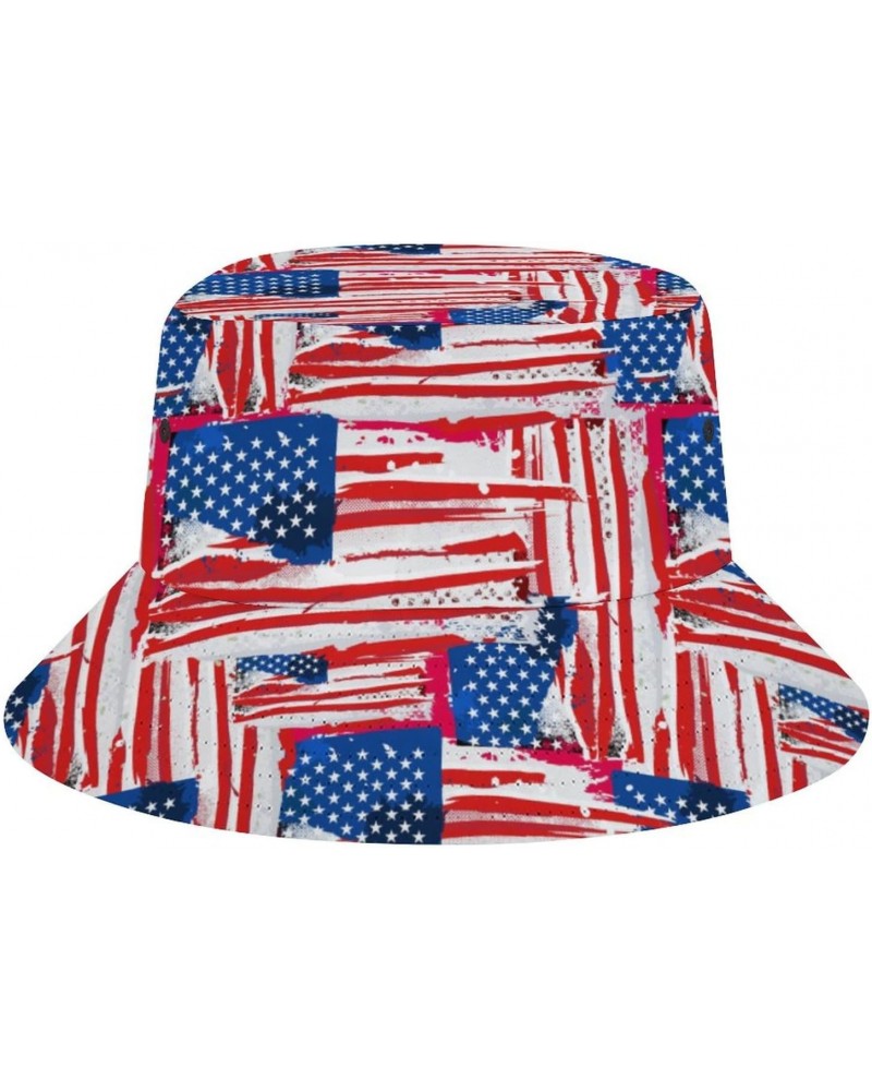 USA Flag Bucket Hat for Men Women Funny Summer Beach Fishing Hat Packable Outdoor Sun Fisherman Hat Travel Hiking Unisex $12....