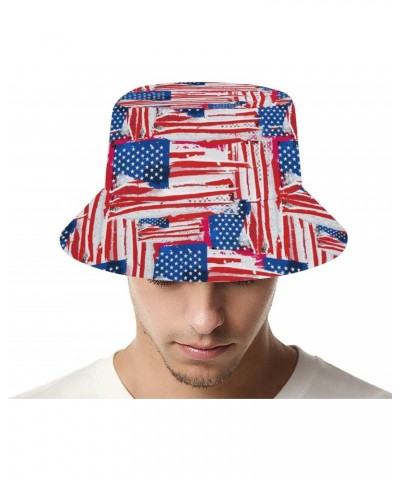 USA Flag Bucket Hat for Men Women Funny Summer Beach Fishing Hat Packable Outdoor Sun Fisherman Hat Travel Hiking Unisex $12....