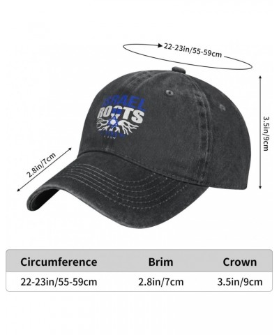 Israeli Roots Israel Flag Pride Gift Hat Adjustable Baseball Cap Dad Cap Unisex Hat Black $15.46 Baseball Caps