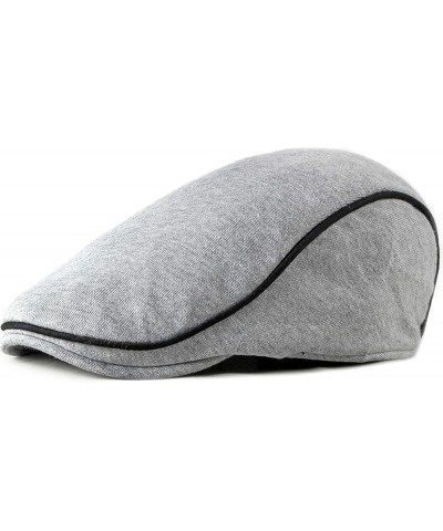 Men's and Women's Solid Beret Unisex Ivy Flat Driver Cabbie Newsboy Caps Spring Dark Grey One Size $14.45 Newsboy Caps