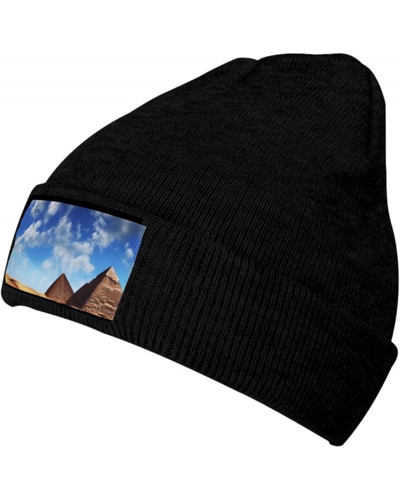 Unisex Beanie for Men and Women Desert Sky Knit Hat Winter Beanies Soft Warm Ski Hats Black $11.56 Skullies & Beanies