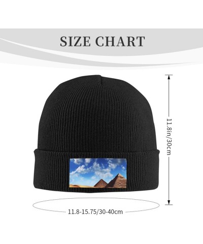 Unisex Beanie for Men and Women Desert Sky Knit Hat Winter Beanies Soft Warm Ski Hats Black $11.56 Skullies & Beanies