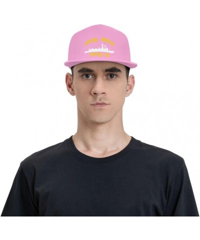 USS Reid FFG 30 Flag-Baseball Caps-Denim Hats Cowboy Knit hat Fisherman's hat Pink $15.17 Baseball Caps