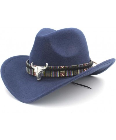 Men's Fashion Elegant Cowboy Hat Western Cowboy Hat Jazz Hat (Color : Wine red, Size : 56-58) 56-58 Coffee $16.24 Cowboy Hats