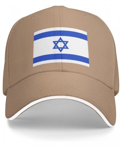 Israel Israeli Flag Baseball Cap Women Trucker Hat for Men Dad Hat Adjustable Snapback Hat Cowboy Hat Black Natural $11.65 Ba...