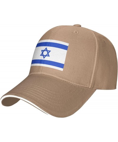 Israel Israeli Flag Baseball Cap Women Trucker Hat for Men Dad Hat Adjustable Snapback Hat Cowboy Hat Black Natural $11.65 Ba...