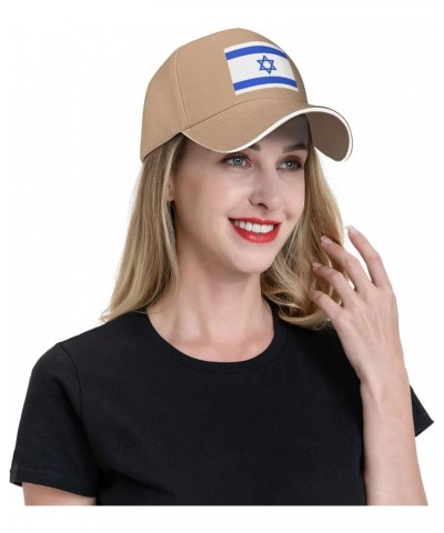 Israel Israeli Flag Baseball Cap Women Trucker Hat for Men Dad Hat Adjustable Snapback Hat Cowboy Hat Black Natural $11.65 Ba...