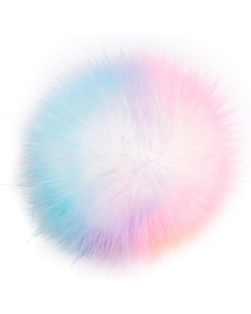 5.91 inch Artificial Fur Pompom, Faux Raccoon Fur Pompoms with Button for Beanies DIY Fur Accessories 13 $11.26 Skullies & Be...