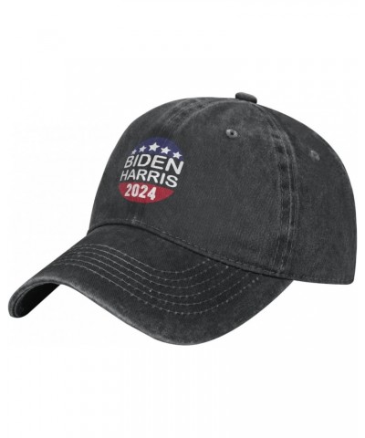 Biden Harris 2024 Re-Elect Adjustable Stylish Unique Unisex Washed Cowboy Baseball Adult Hat Black $11.34 Baseball Caps