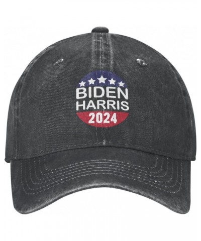 Biden Harris 2024 Re-Elect Adjustable Stylish Unique Unisex Washed Cowboy Baseball Adult Hat Black $11.34 Baseball Caps