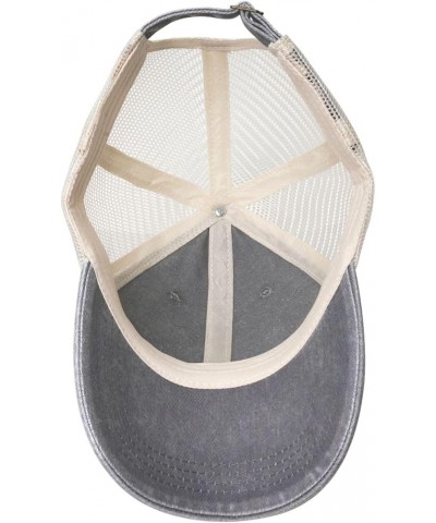 Easter Hare Raising Holiday Fun Baseball Cap for Women Mens Hats Retro Mesh Caps Dad Hat Gray $12.14 Baseball Caps