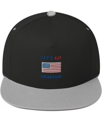 Let's Go Brandon Liberal Impeach Red Blue America Snapback Black/ Grey $16.39 Baseball Caps