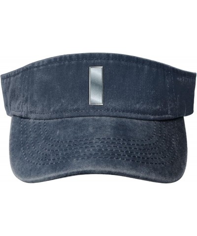 Us-O2 Insignia Sun Visor Hats for Women Men Adjustable Sports Sun Hats Cotton Golf Cap Navy Blue $11.65 Visors