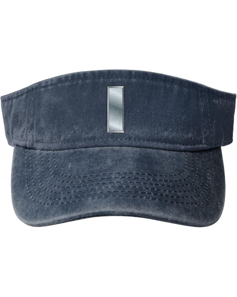 Us-O2 Insignia Sun Visor Hats for Women Men Adjustable Sports Sun Hats Cotton Golf Cap Navy Blue $11.65 Visors