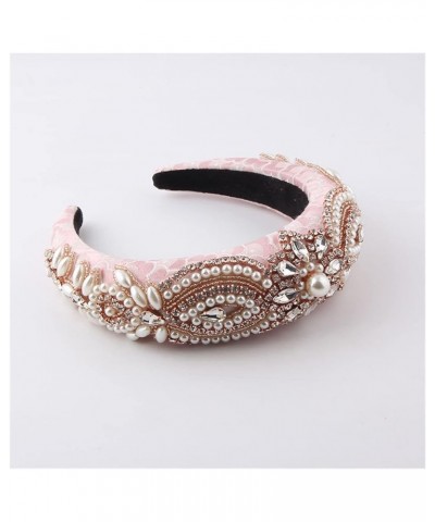 YANLITIAN Sponge Baroque Headband Ladies Light Luxury Rhinestone Pearl Personality Personalised Headband Suit (Color : 3) 1 $...