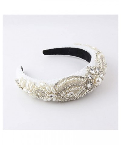 YANLITIAN Sponge Baroque Headband Ladies Light Luxury Rhinestone Pearl Personality Personalised Headband Suit (Color : 3) 1 $...