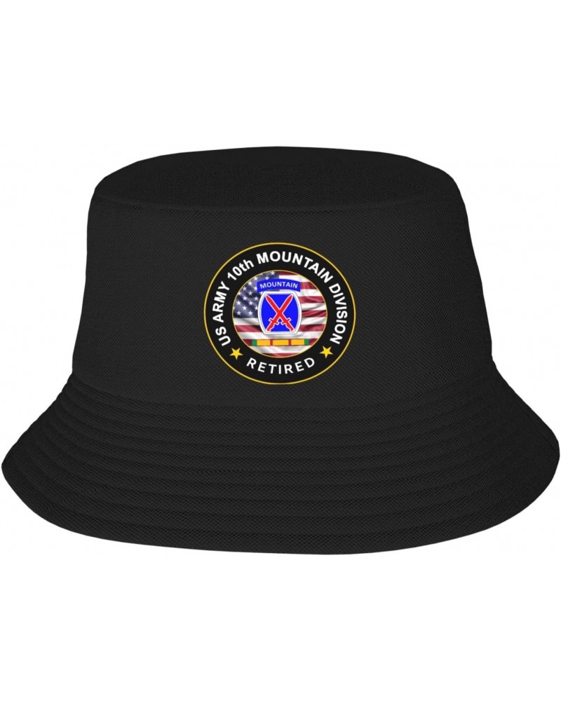 US Army 10th Mountain Infantry Vietnam Service Combat Retired Stay Cool and Stylish with Our Trendy Bucket Hats - Perfect for...