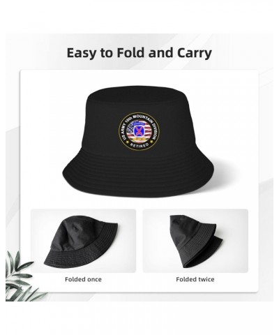 US Army 10th Mountain Infantry Vietnam Service Combat Retired Stay Cool and Stylish with Our Trendy Bucket Hats - Perfect for...