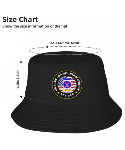 US Army 10th Mountain Infantry Vietnam Service Combat Retired Stay Cool and Stylish with Our Trendy Bucket Hats - Perfect for...