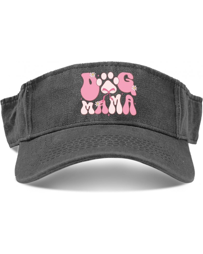 Dog Mama Caps Sun Visors for Teens Golf Caps Cool Sun Visor Hat, One Size-Medium, Allblack $10.59 Visors